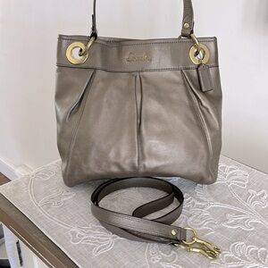 Coach Ashley light Metallic Bronze Leather Bag